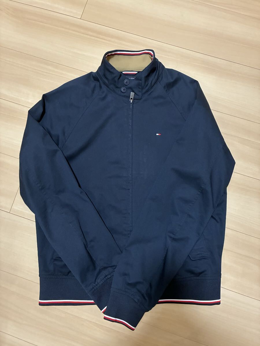 トミーヒルフィガー ブルゾン ナイロンジャケット ネイビー ジップアップ　Mサイズ TOMMY_画像2