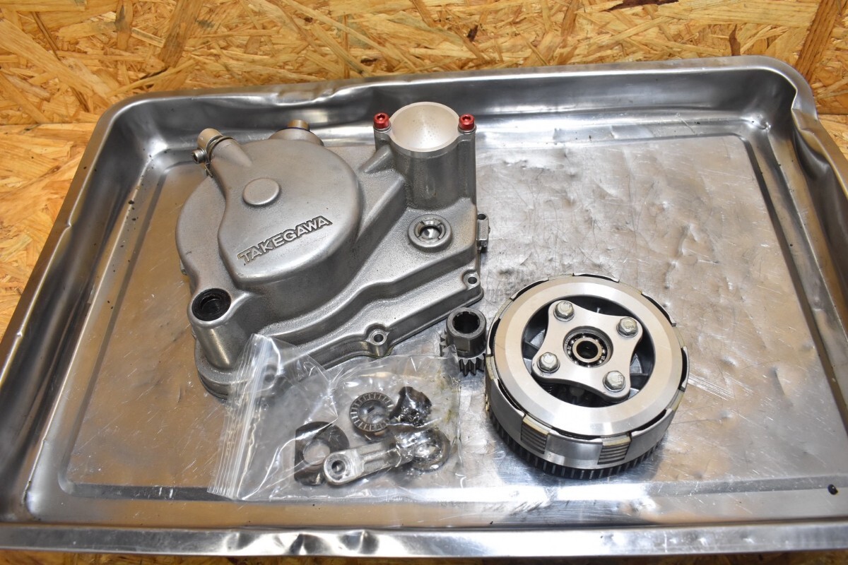 nx6.52 美品 モンキー 武川 ５速用 TAKEGAWA スペクラ スペシャルクラッチ クラッチカバー z50j AB27 / t50 ゴリラ ダックス バハ シャリー_画像1