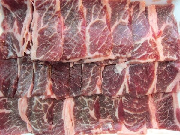 霜降り「牛カルビ500g」4mmカット、カナダ産　焼肉用_画像5