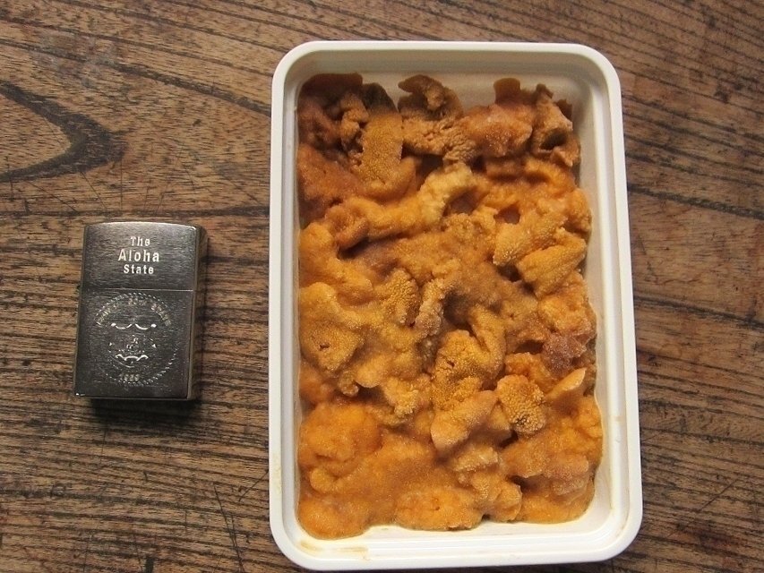 ミョウバン不使用「ブランチ雲丹100g」くずれあり、色黒含む チリ産_画像9