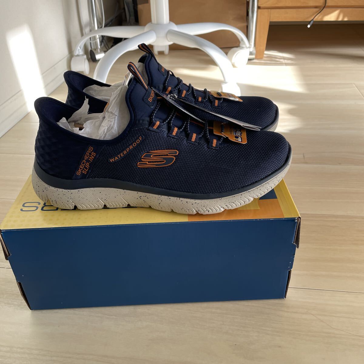 新品　SKECHERS slip-ins SUMMTS-CORBOS スケッチャーズ　スリップイン　サイズ26cm 色　 ネイビー_画像4