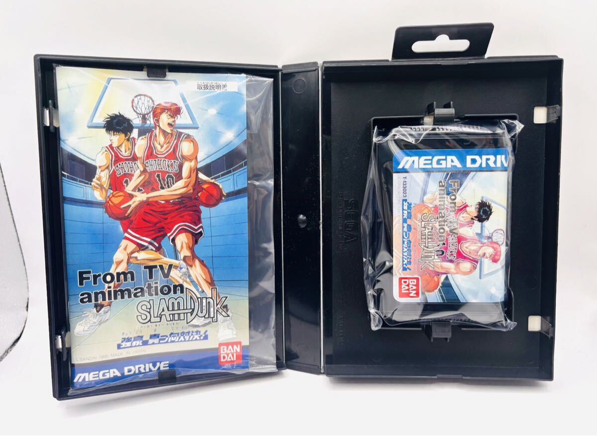 【新品未使用・完品】MD メガドライブソフト テレビアニメ スラムダンク 強豪 真っ向対決!バンダイ 当時物 1円スタート 非常に綺麗な新品_画像5