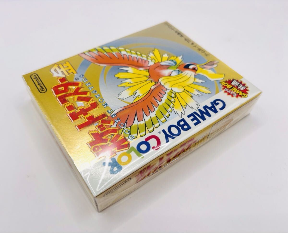 【新品未開封・超美品】GBC ゲームボーイカラー ポケットモンスター金 任天堂 Nintendo 当時物 ポケモン 1円スタート 当時物 グッズ付き_画像9