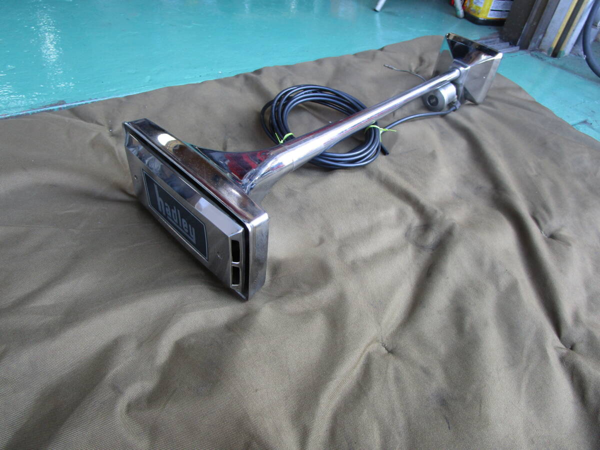 Hadley ハドレー 角ビッグホーン ロングホーン ビッグホーン 動作確認済み マグネットスイッチ12V 検索 当時物 旧車 トラック野郎 デコトラ_画像1
