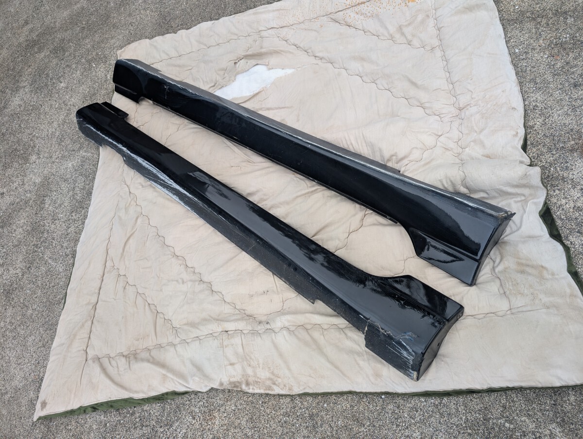 RX-8 イングス ings N-SPEC エアロ サイドステップ 割れカケ有　取付問題無し カラーPZ(A3F) ブリリアントブラック 状態悪い為1円スタート_画像4