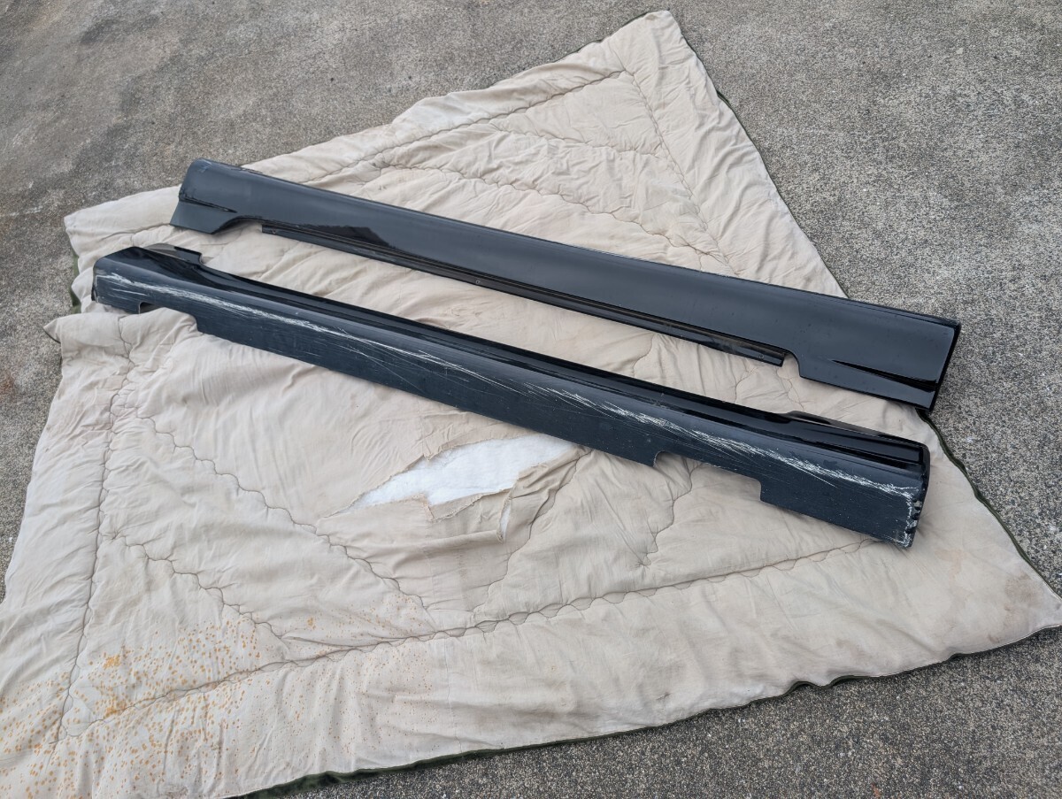 RX-8 イングス ings N-SPEC エアロ サイドステップ 割れカケ有　取付問題無し カラーPZ(A3F) ブリリアントブラック 状態悪い為1円スタート_画像6