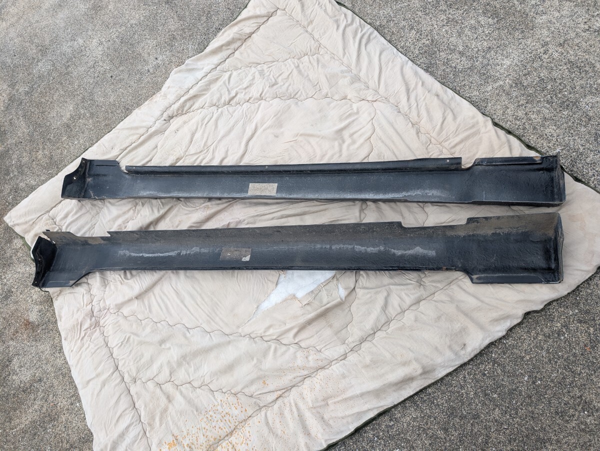 RX-8 イングス ings N-SPEC エアロ サイドステップ 割れカケ有　取付問題無し カラーPZ(A3F) ブリリアントブラック 状態悪い為1円スタート_画像7