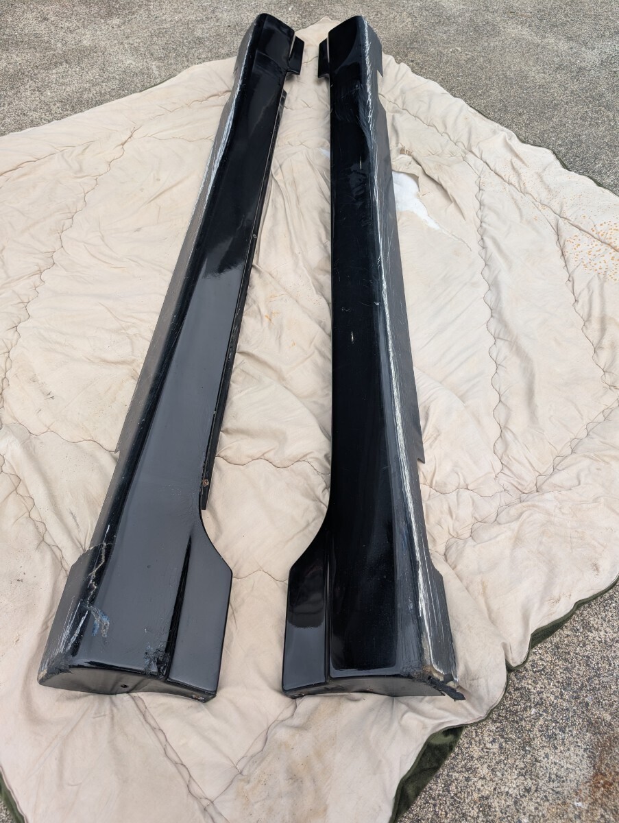 RX-8 イングス ings N-SPEC エアロ サイドステップ 割れカケ有　取付問題無し カラーPZ(A3F) ブリリアントブラック 状態悪い為1円スタート_画像1