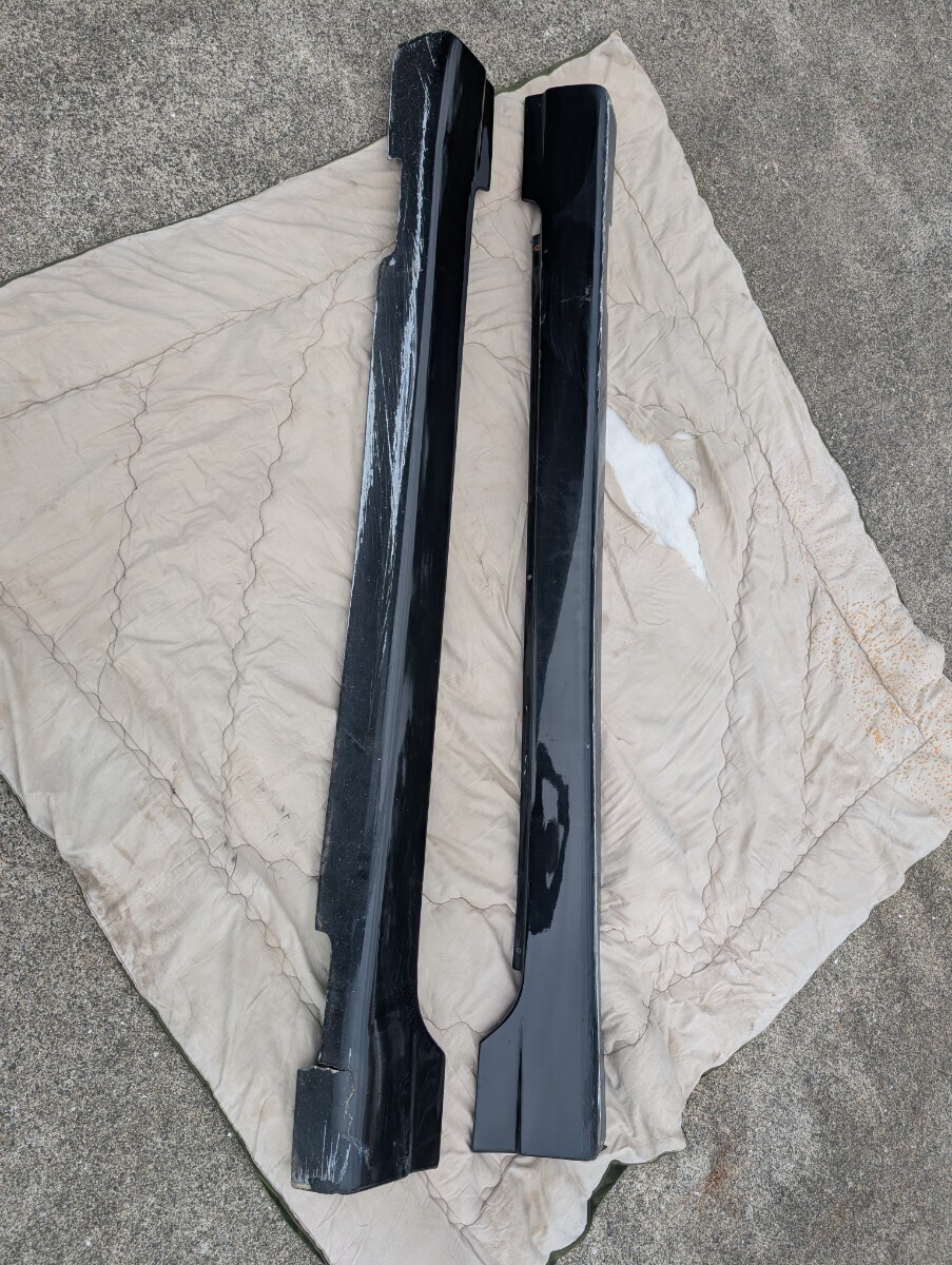 RX-8 イングス ings N-SPEC エアロ サイドステップ 割れカケ有　取付問題無し カラーPZ(A3F) ブリリアントブラック 状態悪い為1円スタート_画像2