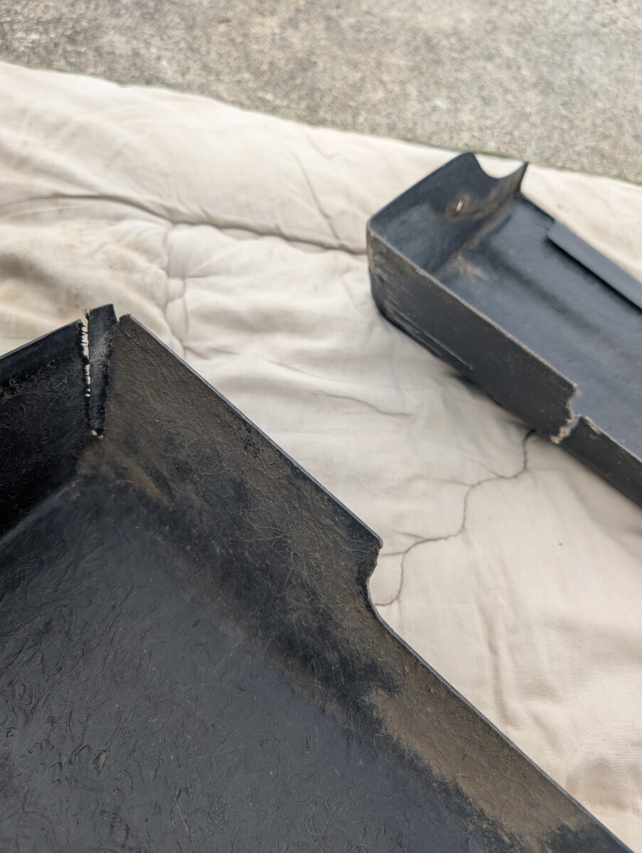 RX-8 イングス ings N-SPEC エアロ サイドステップ 割れカケ有　取付問題無し カラーPZ(A3F) ブリリアントブラック 状態悪い為1円スタート_画像8