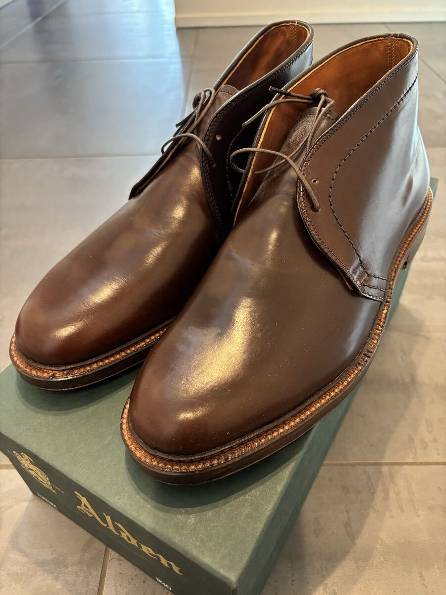 オールデン ALDEN チャッカブーツ シガーコードバン　新品　9.5_画像1