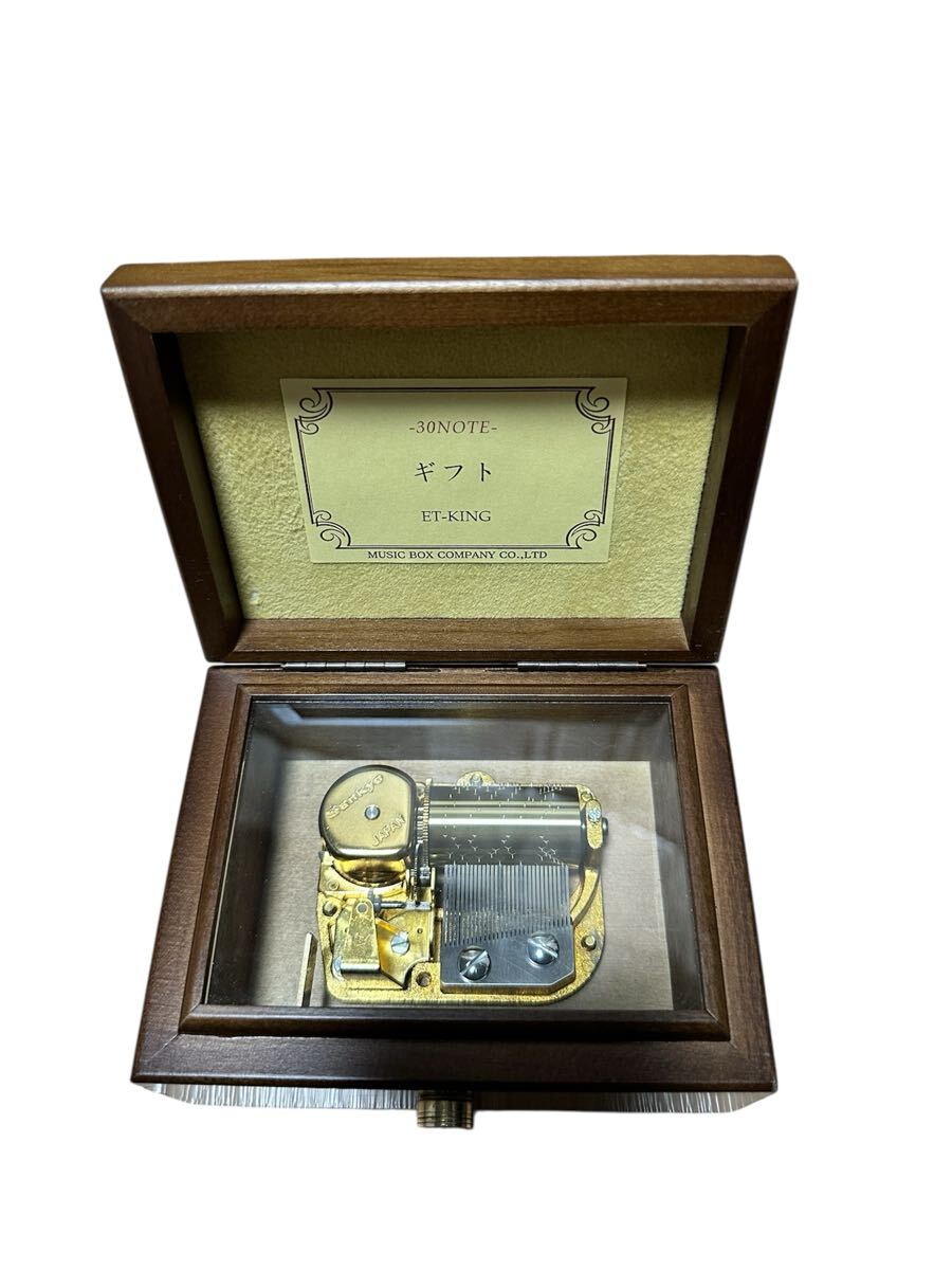 [30N/ шедевр : подарок ]ET-KING музыкальная шкатулка из дерева в коробке - MUSIC BOX COMPANY производства / Sangyo Japan