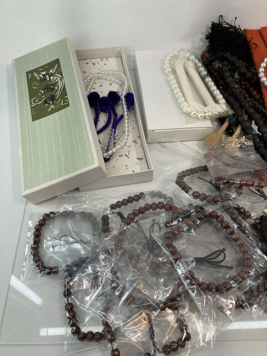 数珠 まとめ まとめて 数珠ブレスレット ブレスレット 仏具 念珠 じゅず 未開封品あり 総重量約800g _画像2