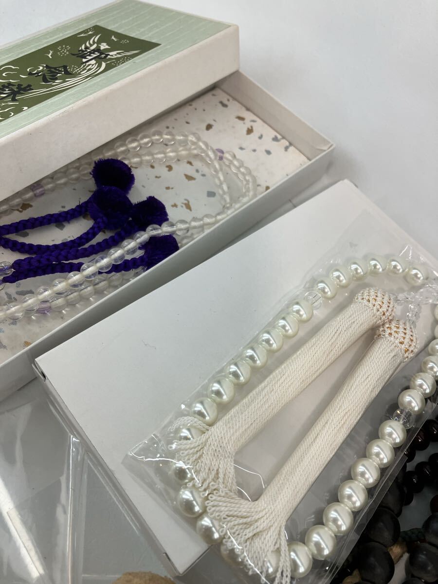 数珠 まとめ まとめて 数珠ブレスレット ブレスレット 仏具 念珠 じゅず 未開封品あり 総重量約800g _画像5