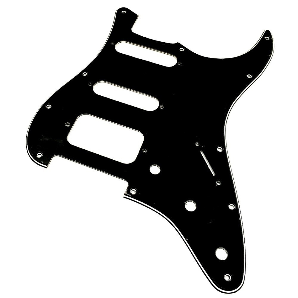 YJB PARTS Fat-ST(SSH) ストラト用ピックガード ブラック3P インチ (メール便のみ送料無料)_画像1