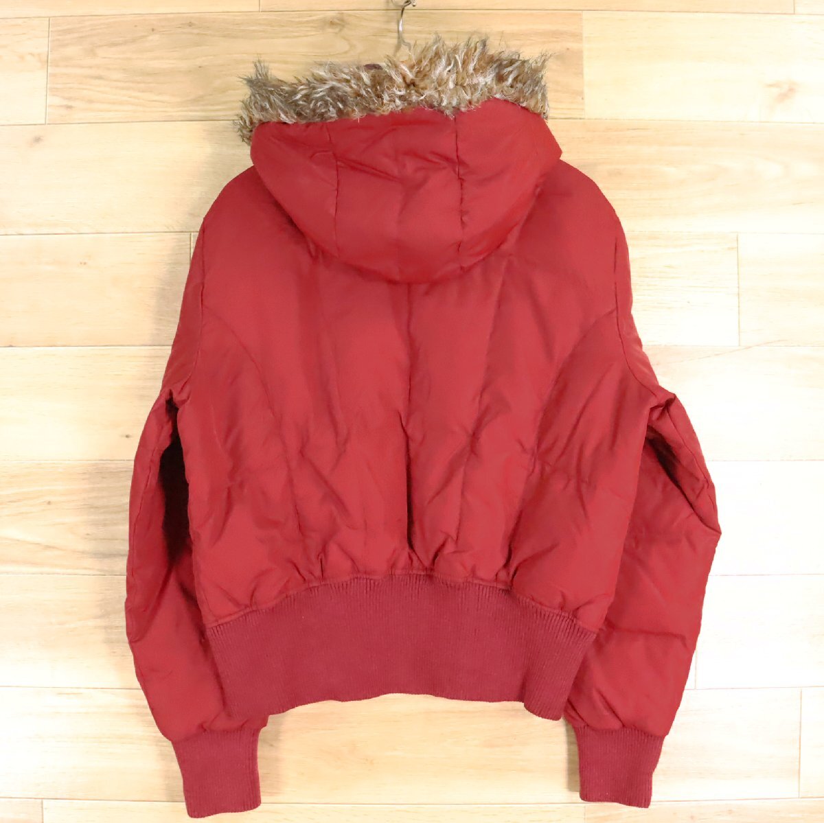 A8S/D5.19-5　Calvin Klein Jeans　カルバン・クライン ジーンズ　ダウンジャケット　フード付き　パファージャケット　XL　レディース　_画像10