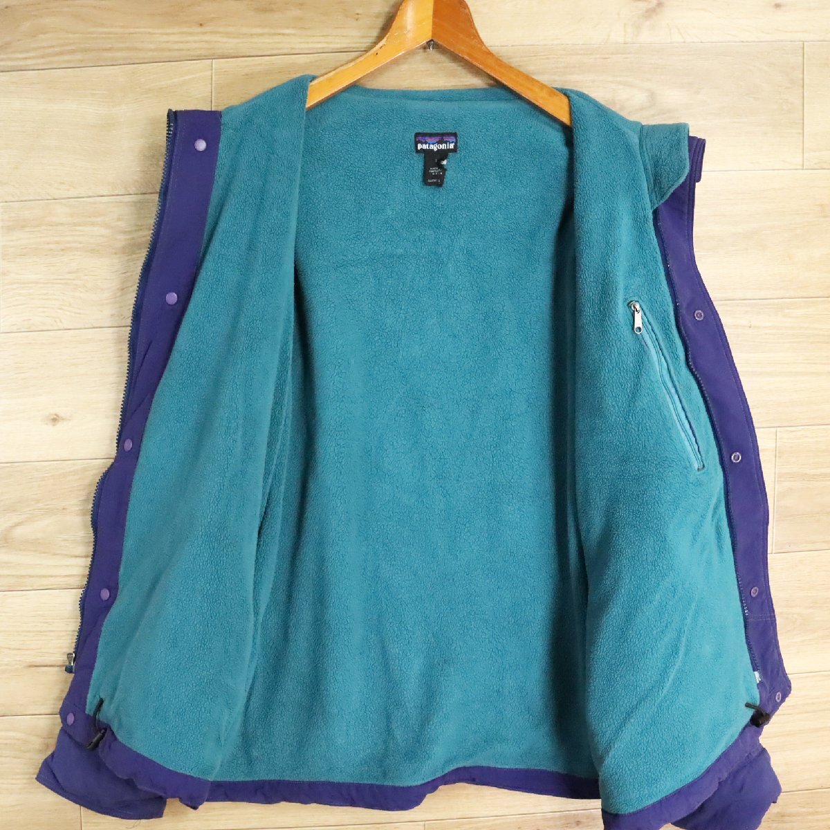 K11T/D6.12-7　90s　USA製　patagonia　パタゴニア　雪無しタグ　ソフトシェルキャプリーン　ジャケット　アウトドア　L　ウォームアップ_画像7