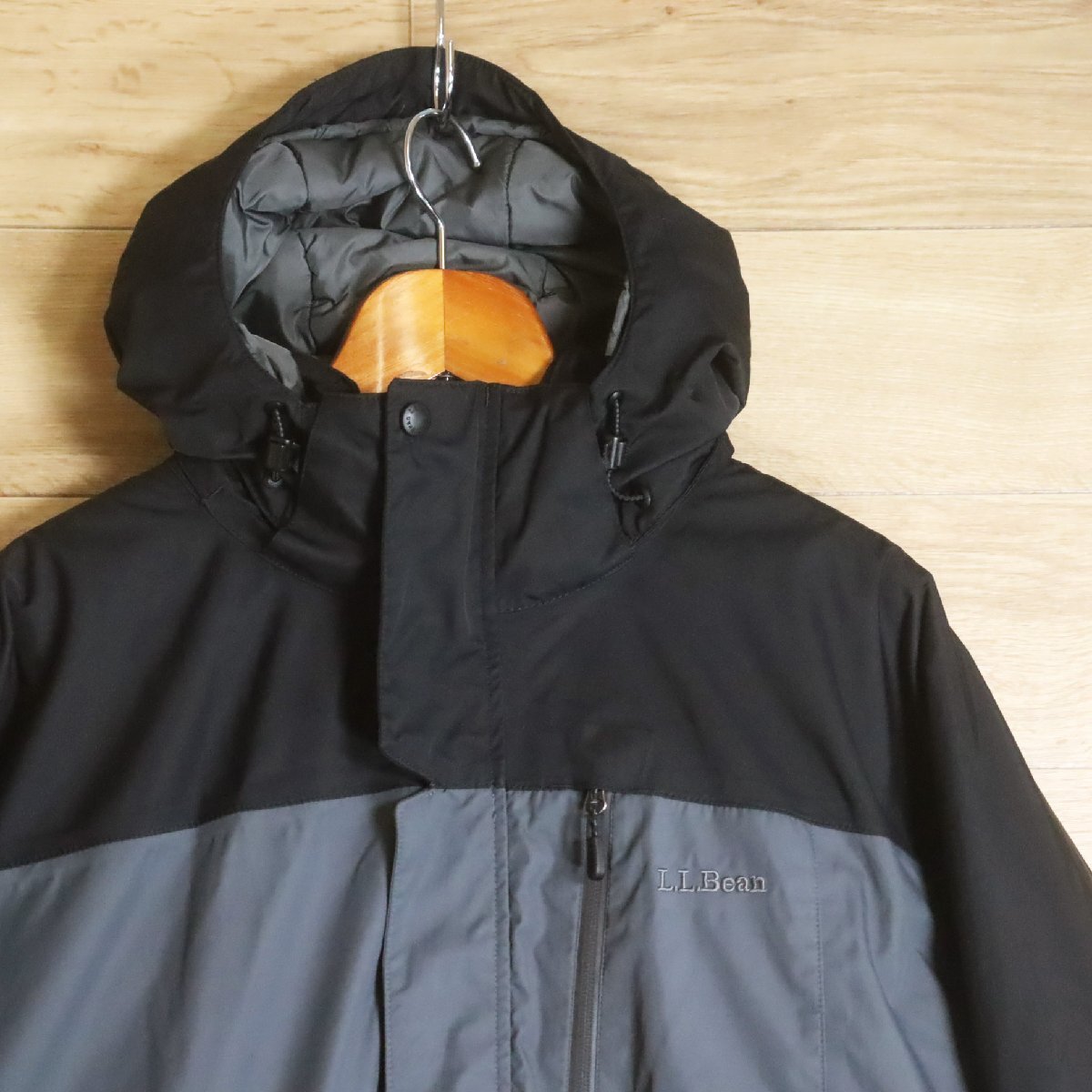 F9A/R5.13-3 L.L.Bean エルエルビーン マウンテンパーカー ナイロンジャケット 中綿 ジャンパー ブルゾン アウトドア L _画像2