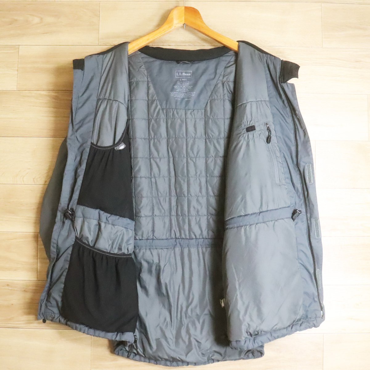 F9A/R5.13-3 L.L.Bean エルエルビーン マウンテンパーカー ナイロンジャケット 中綿 ジャンパー ブルゾン アウトドア L _画像5