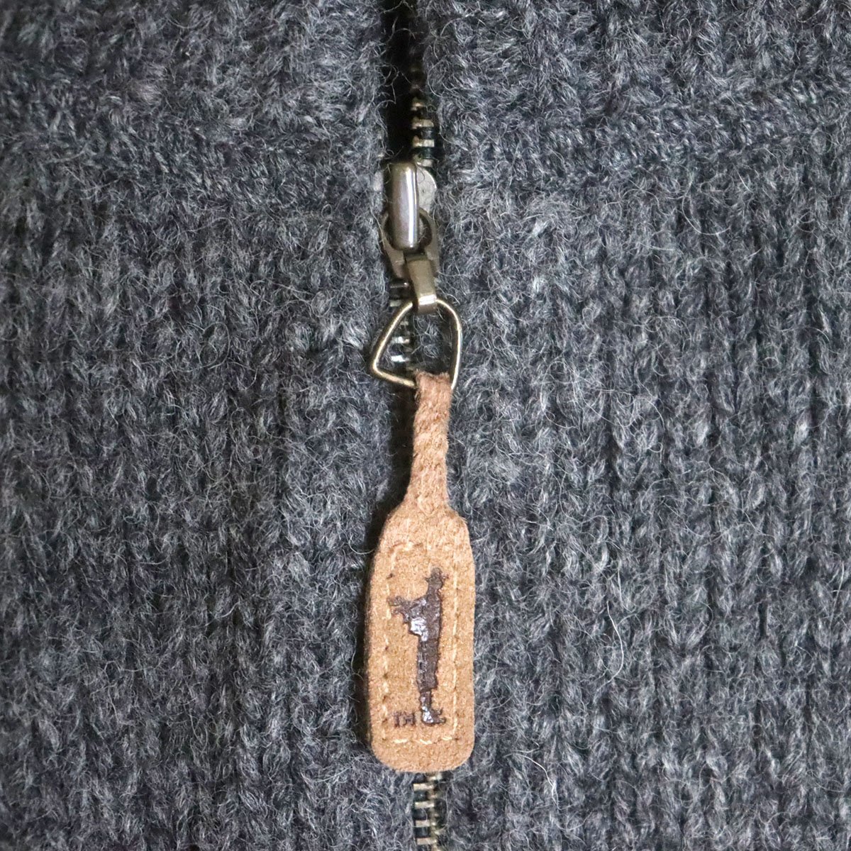 X12R/R5.1-6 Eddie Bauer エディーバウアー ウールニット セーター ハーフジップ ノルディック柄 メンズ アメリカ古着_画像4