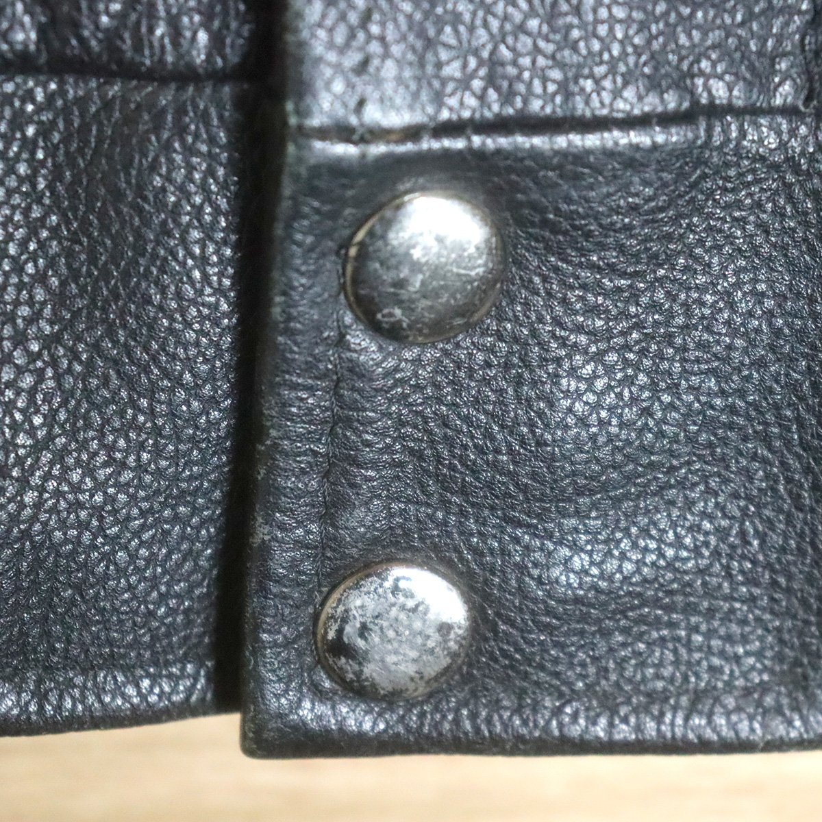 &4T/D11.21-2　アメリカ古着　レザーフライトジャケット　本革　L　レザージャケット　革ジャン　皮ジャン　A-2 G-1_画像4