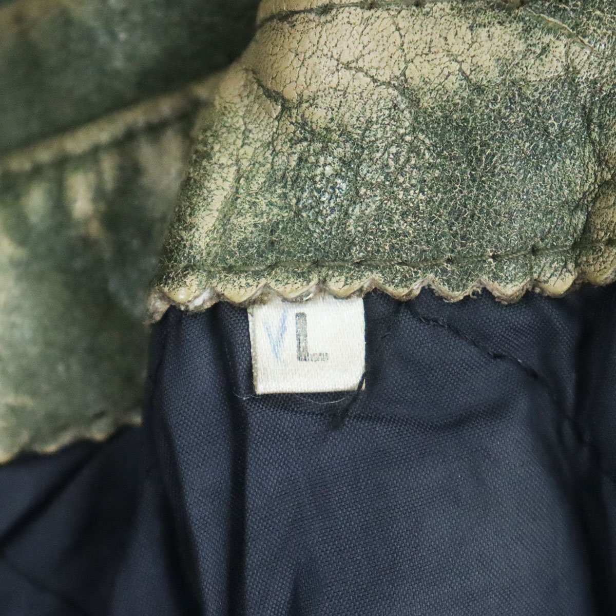 D10O/O9.25-3　SINGULIER　レザースタジャン　本革　革ジャン　皮ジャン　アワードジャケット　バーシティジャケット　レザージャケット_画像7