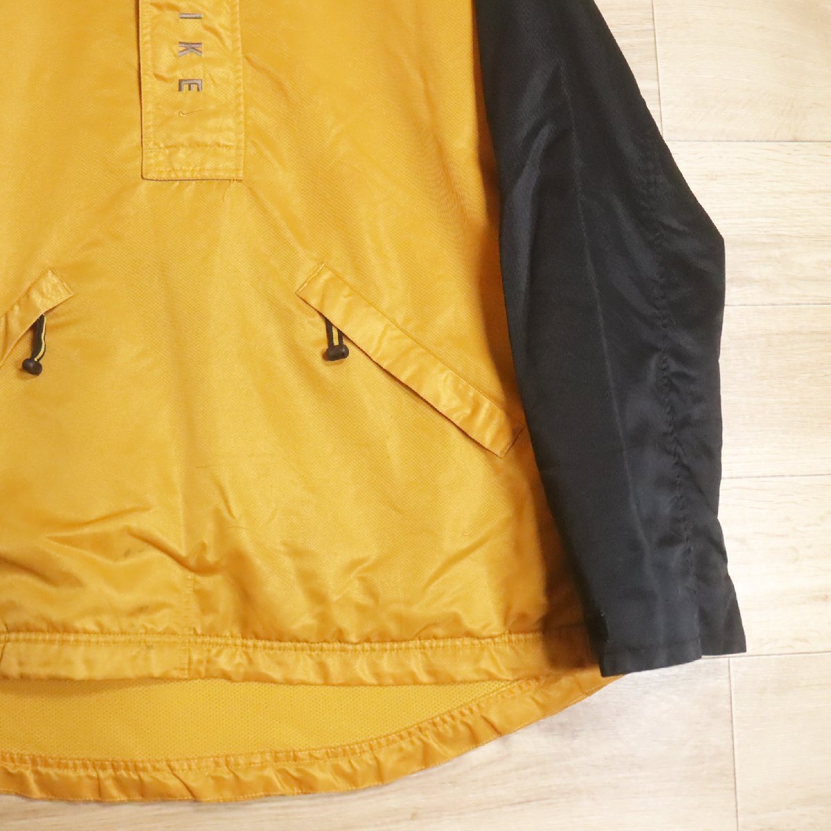 X9Y/R5.12-6 90s~ NIKE ナイキ アノラックパーカー ハーフジップ プルオーバー ナイロンジャケット メンズ L アメリカ古着_画像5