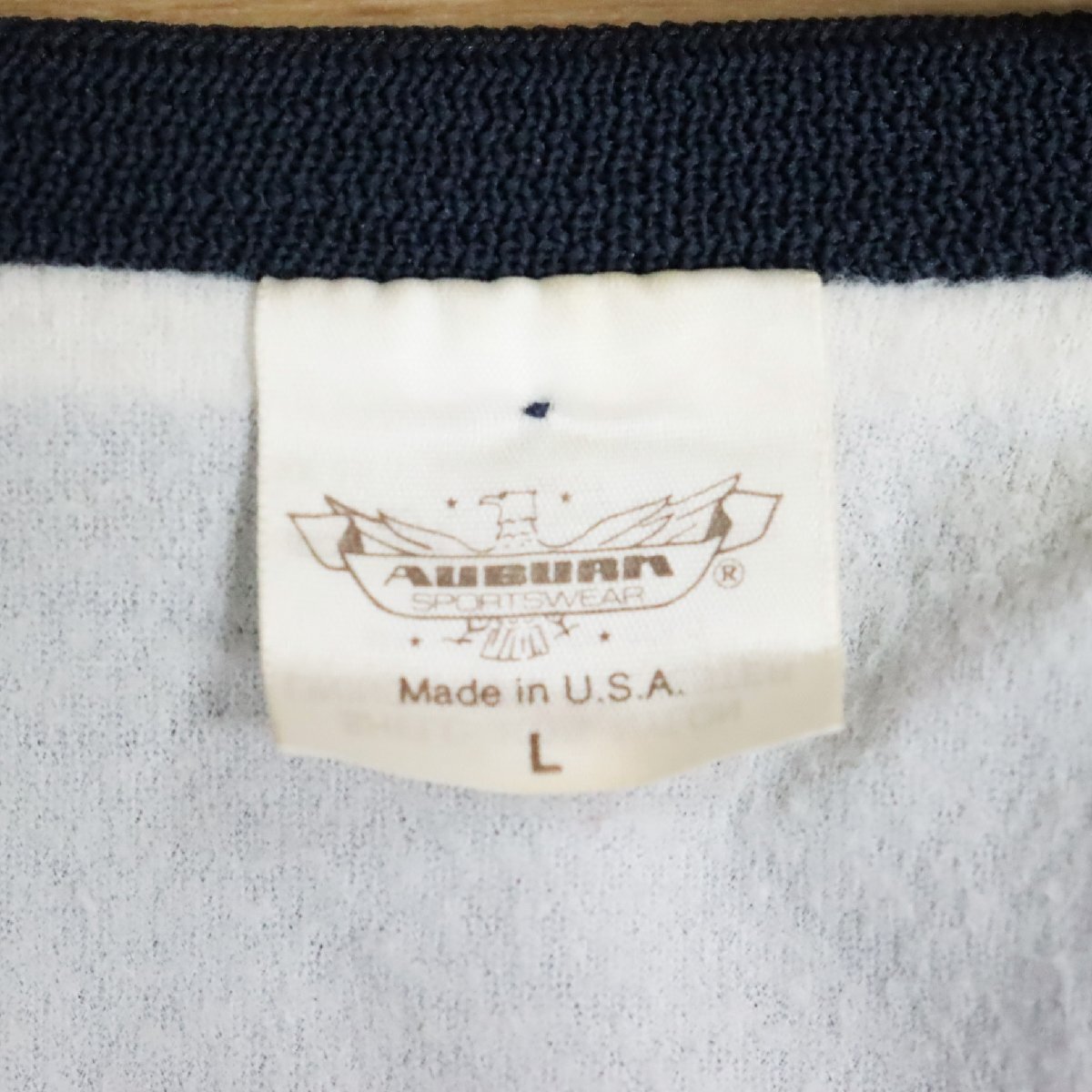 A3S/D6.5-4 USA производства AUBURN SPORTSWEAR нейлон куртка атлас жакет задний Logo джемпер блузон L темно-синий серия