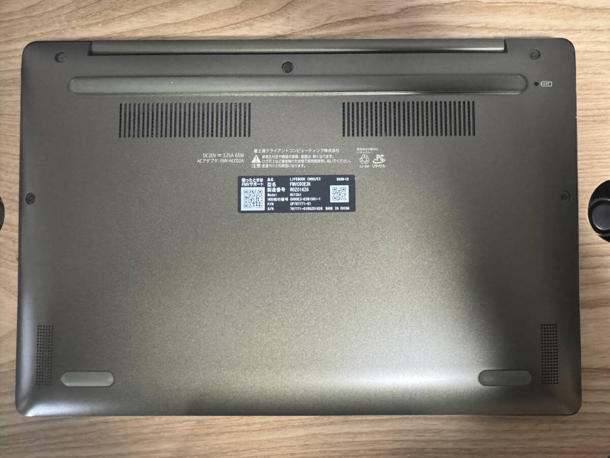 【ジャンク】富士通　Fujitsu LIFEBOOK CH90/E3 FMVC90E3K 通電不可 液晶パネル無し USB-Cポート欠損 _画像7