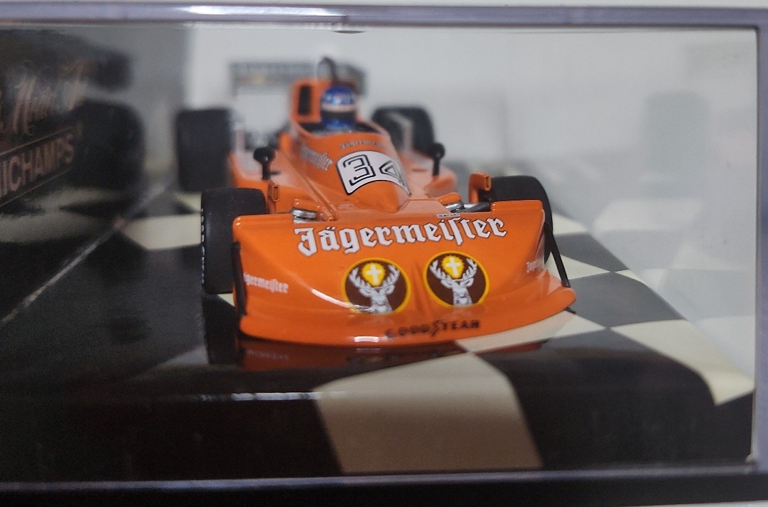 ミニチャンプス 1/43 MARCH FORD 761 H.J.STUCK GERMAN GP 1976 #34(オレンジ) [430760034]　イエーガーマイスター_画像5