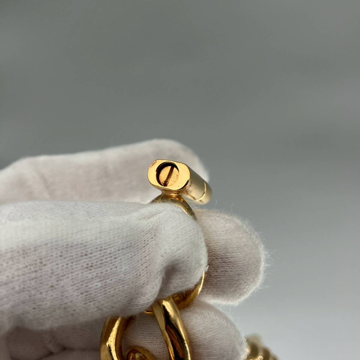 CHANEL (シャネル) ヴィンテージ ココマーク ターンロック ゴールド ブレスレット_画像10