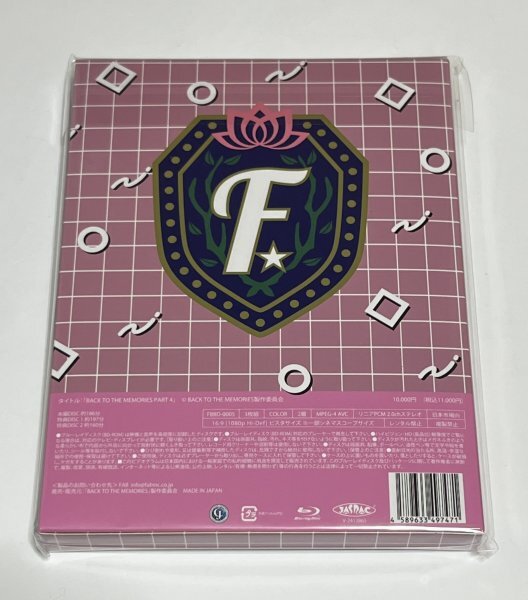 【新品未開封】 Blu-ray BACK TO THE MEMORIES PART4 FUN! FUN! FANTASTICS BTTM #B920_画像2