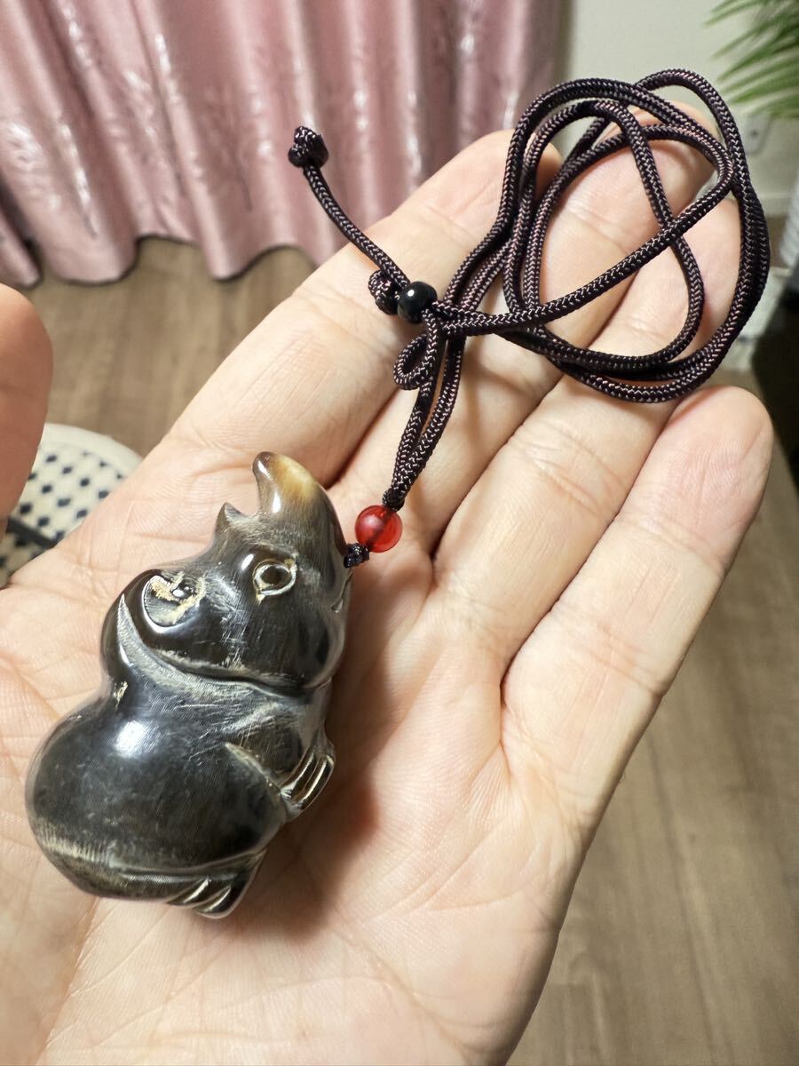 * ограничение 1 шт * высокое качество носорог скульптура корова угол умение резьба по дереву netsuke коллекция бесплатная доставка 