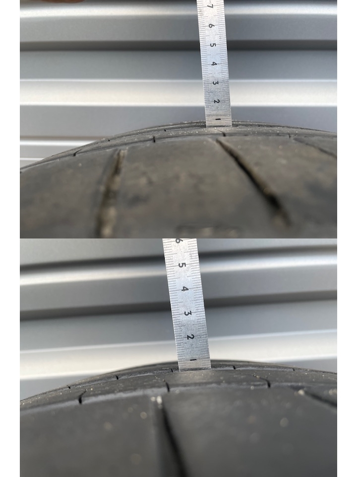 中古(2022年製)BRIDGESTONE ブリヂストン POTENZA SPORT ポテンザ スポーツ 245/30ZR20 90Y タイヤのみ2本_画像6