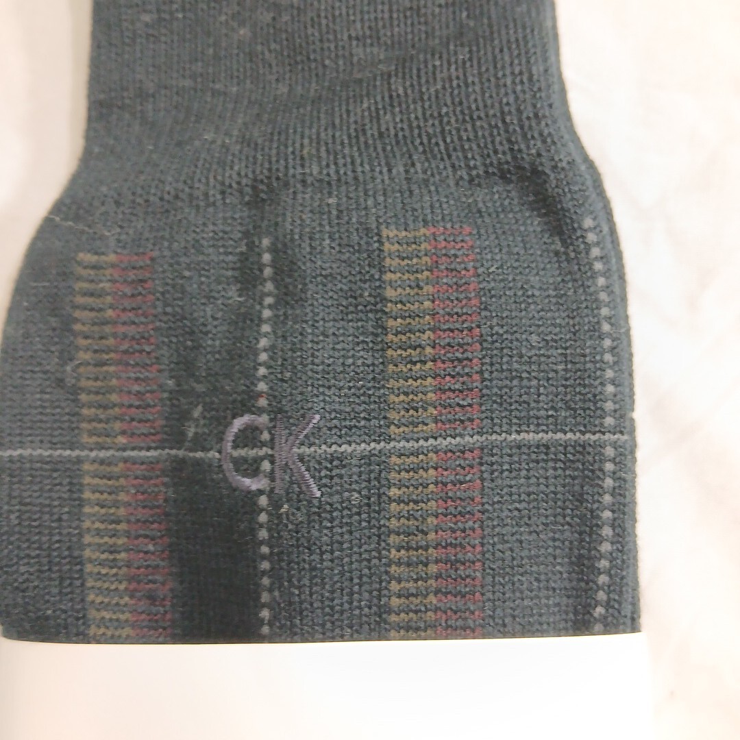 カルバンクライン　 靴下　25～26cm　チェック柄　未使用_画像2