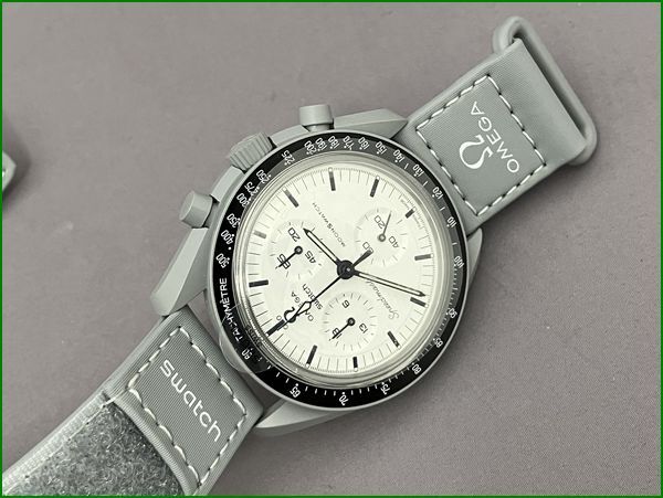 【未使用? 極美品】OMEGA SWATCH オメガ×スウォッチ MOONSWATCH 1965 SO33M106_画像8