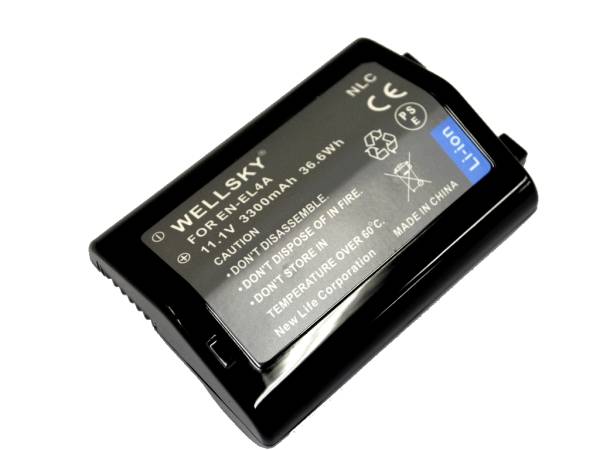EN-EL4a [新品] EN-EL4 互換バッテリー 3300mAh 純正品と同じよう使用可能 純正充電器で充電可能 残量表示可能 Nikon ニコン D2Hs D700 D3_画像2