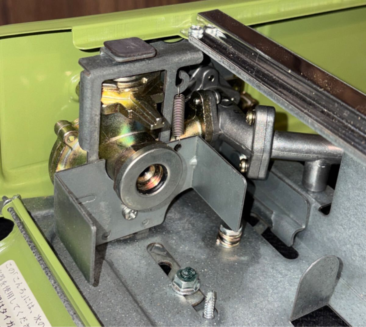 希少 未使用 当時物 【 タイガー カセットコンロ パワフル CKA-1200 グリーン 箱取説付き 1983年製 】 アンティーク レトロ 廃版品 レア_画像10