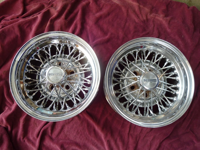 クレ－ガ－ワイヤ－旧車/14×7J/5穴/2本のみ_画像1