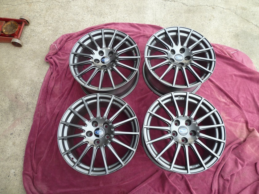 スバル純正/STI/エンケイ18-8.5/114.3/５穴＋55/4本セット_画像1