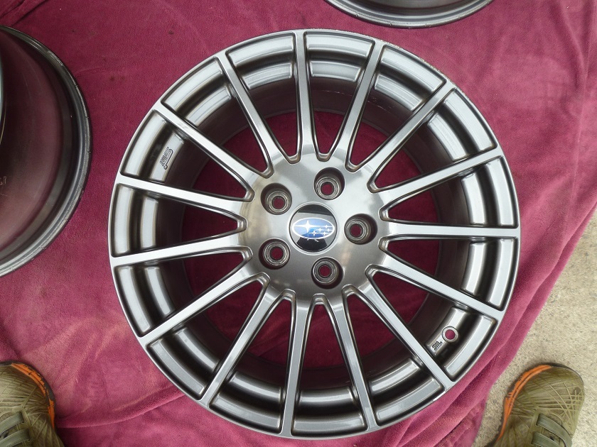 スバル純正/STI/エンケイ18-8.5/114.3/５穴＋55/4本セット_画像4