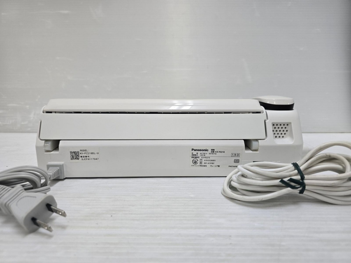 [ б/у товар ] Panasonic Panasonic телефонный аппарат FAX факс KX-PZ210-W 0YR-194780