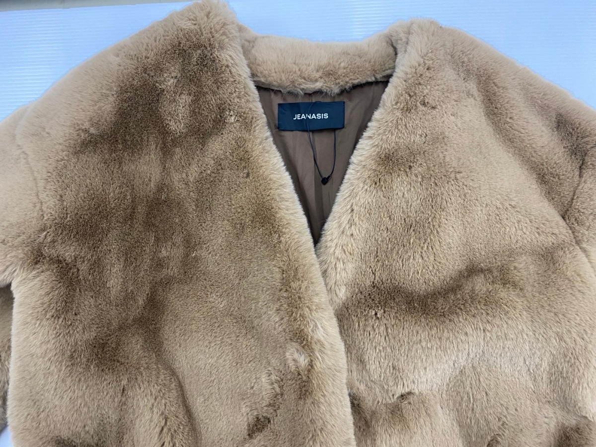 [ б/у товар ] Jeanasis JEANASIS объем мех no color пальто свободный размер 0YR-166570