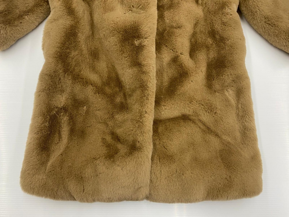 [ б/у товар ] Jeanasis JEANASIS объем мех no color пальто свободный размер 0YR-166570