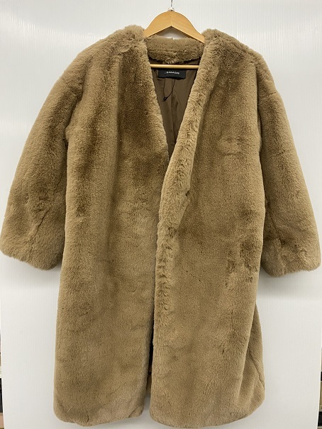 [ б/у товар ] Jeanasis JEANASIS объем мех no color пальто свободный размер 0YR-166570