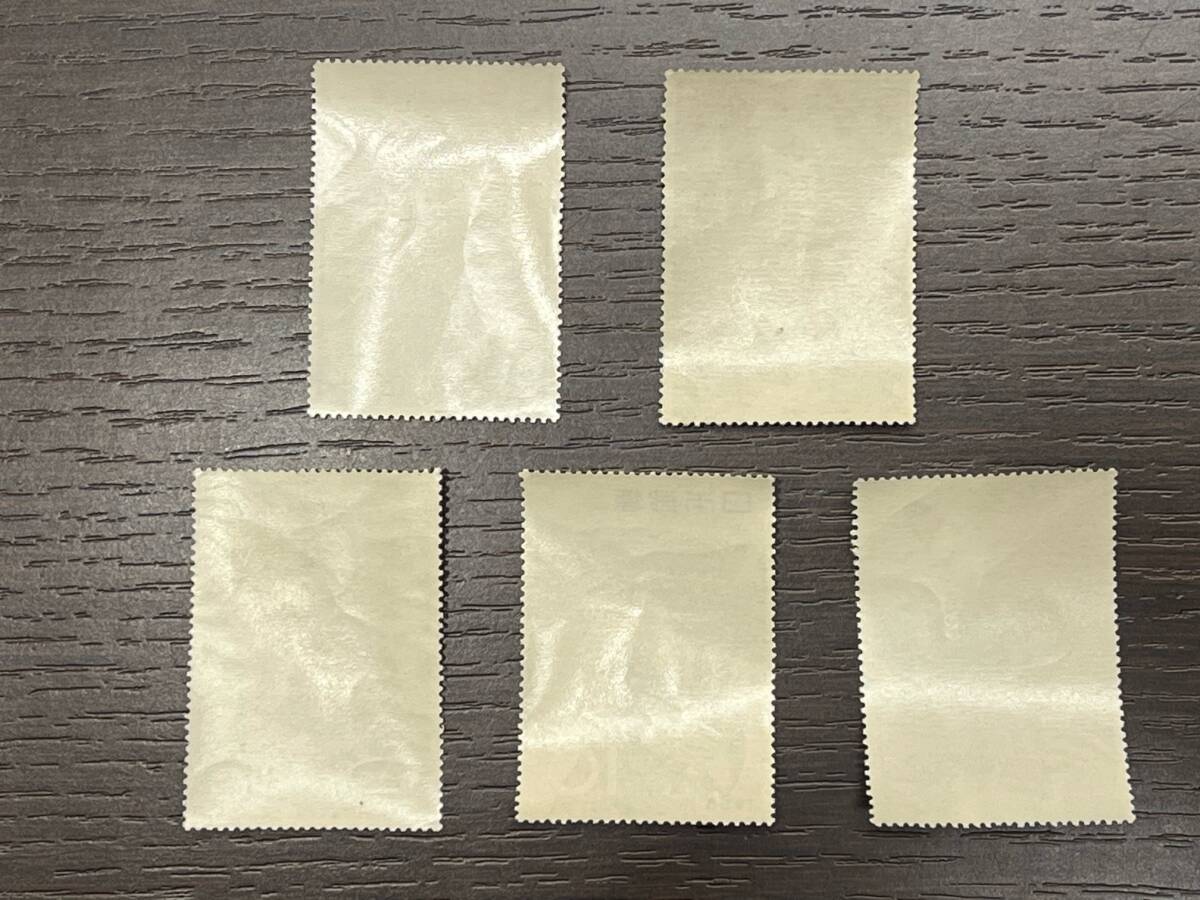 #1466 切手趣味週間 まとめ 5枚 1955-1959 喜多川歌麿/東洲斎写楽/鈴木春信/鳥居清長/鳥分斎栄之 浮世絵 日本郵便 コレクション 現状品_画像2