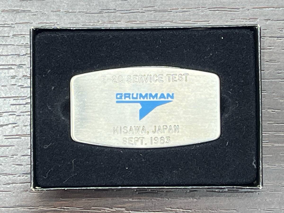 #1789 ZIPPO MONEY CLIP KNIFE マネークリップ(ナイフ・ヤスリ付き) GRUMMAN MISAWA,JAPAN SEPT.1983 ケース付き 現状品_画像2