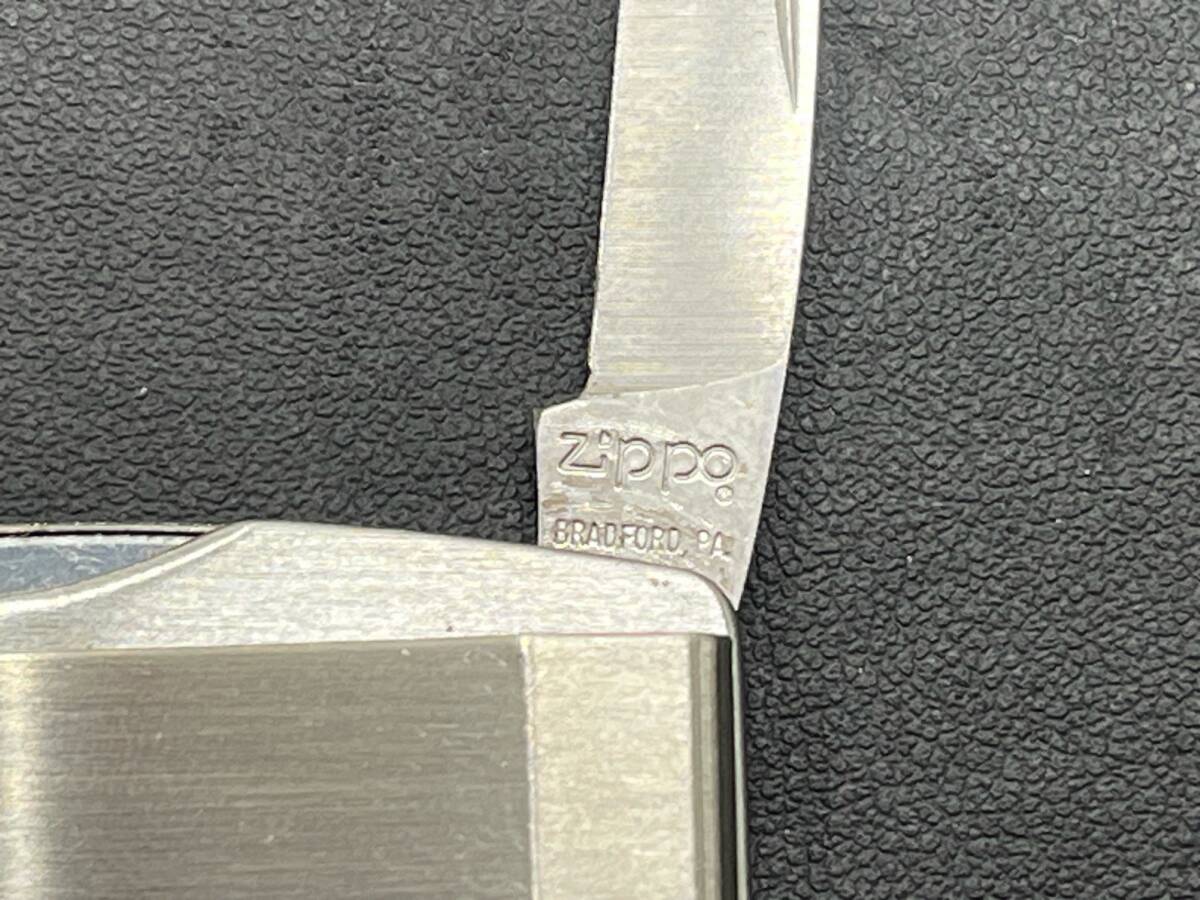 #1789 ZIPPO MONEY CLIP KNIFE マネークリップ(ナイフ・ヤスリ付き) GRUMMAN MISAWA,JAPAN SEPT.1983 ケース付き 現状品_画像9