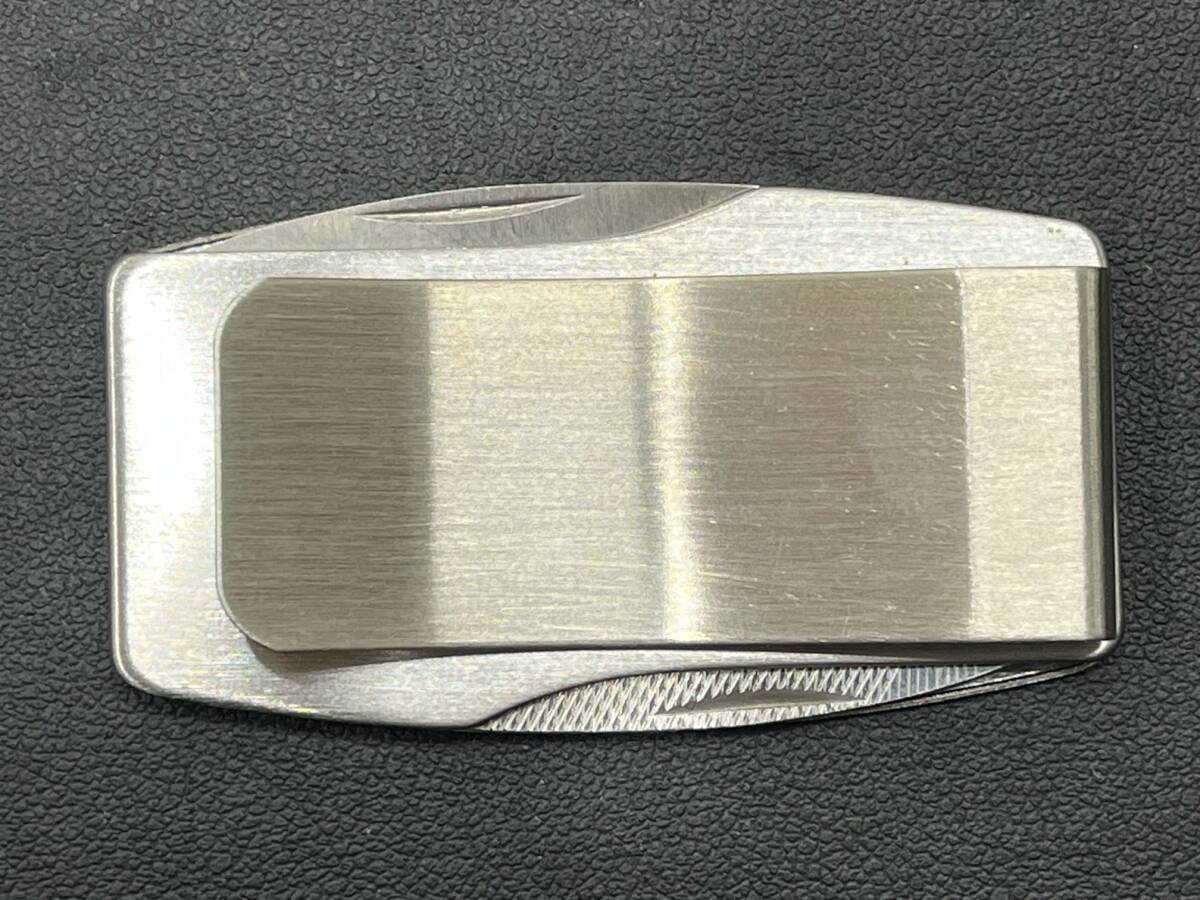 #1789 ZIPPO MONEY CLIP KNIFE マネークリップ(ナイフ・ヤスリ付き) GRUMMAN MISAWA,JAPAN SEPT.1983 ケース付き 現状品_画像4