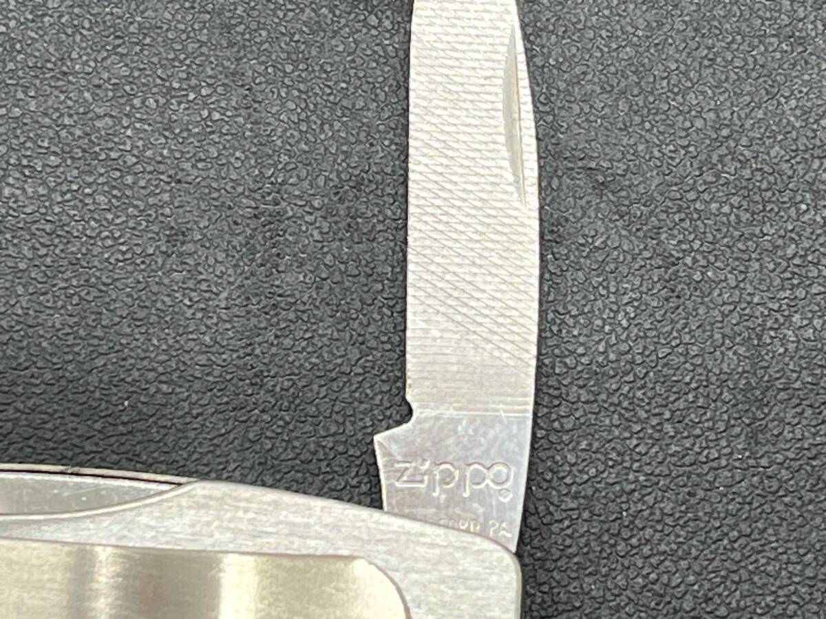 #1789 ZIPPO MONEY CLIP KNIFE マネークリップ(ナイフ・ヤスリ付き) GRUMMAN MISAWA,JAPAN SEPT.1983 ケース付き 現状品_画像10